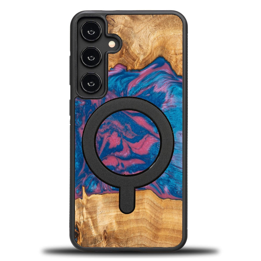 Holzhülle für Galaxy A35 5G, Bewood Unique Neons Vegas für MagSafe