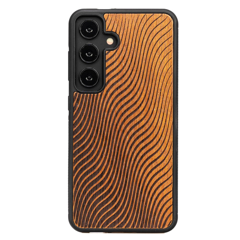 Holzhülle für Galaxy S25, Bewood Merbauwellen