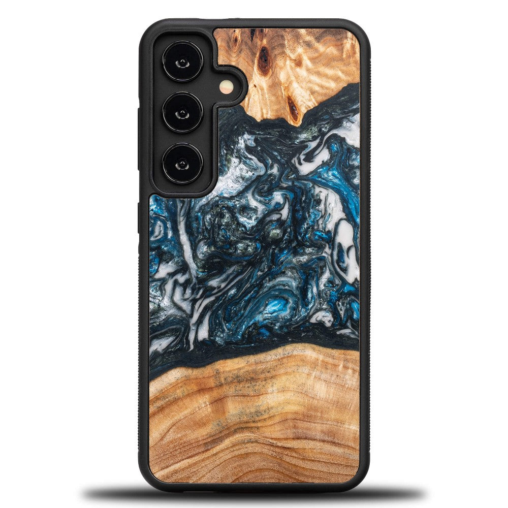 Holzhülle für Galaxy S25, Bewood Unique Planets Erde