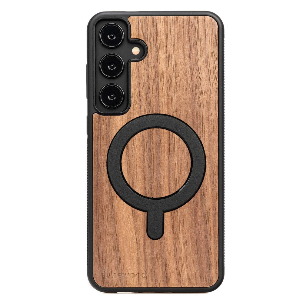 Holzhülle für Galaxy S25 Plus, Bewood Amerikanischer für MagSafe