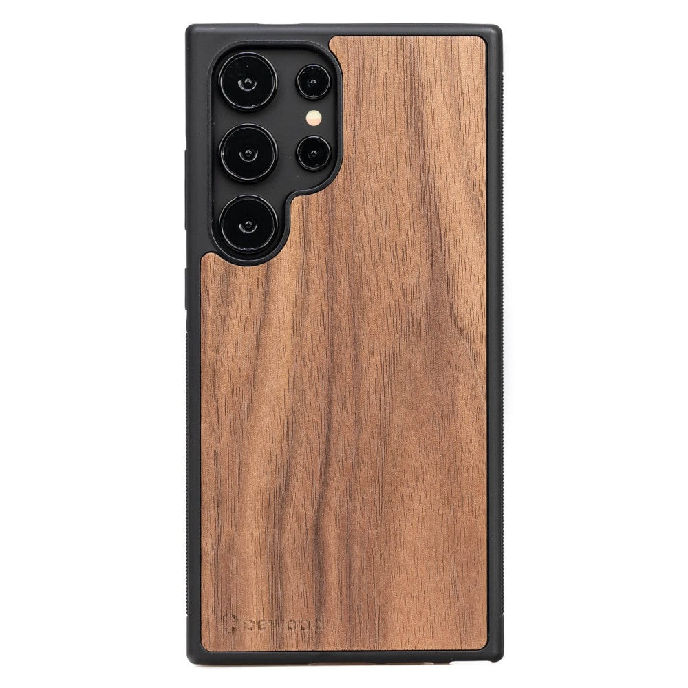 Holzhülle für Galaxy S25 Ultra, Bewood Amerikanischer Nussbaum