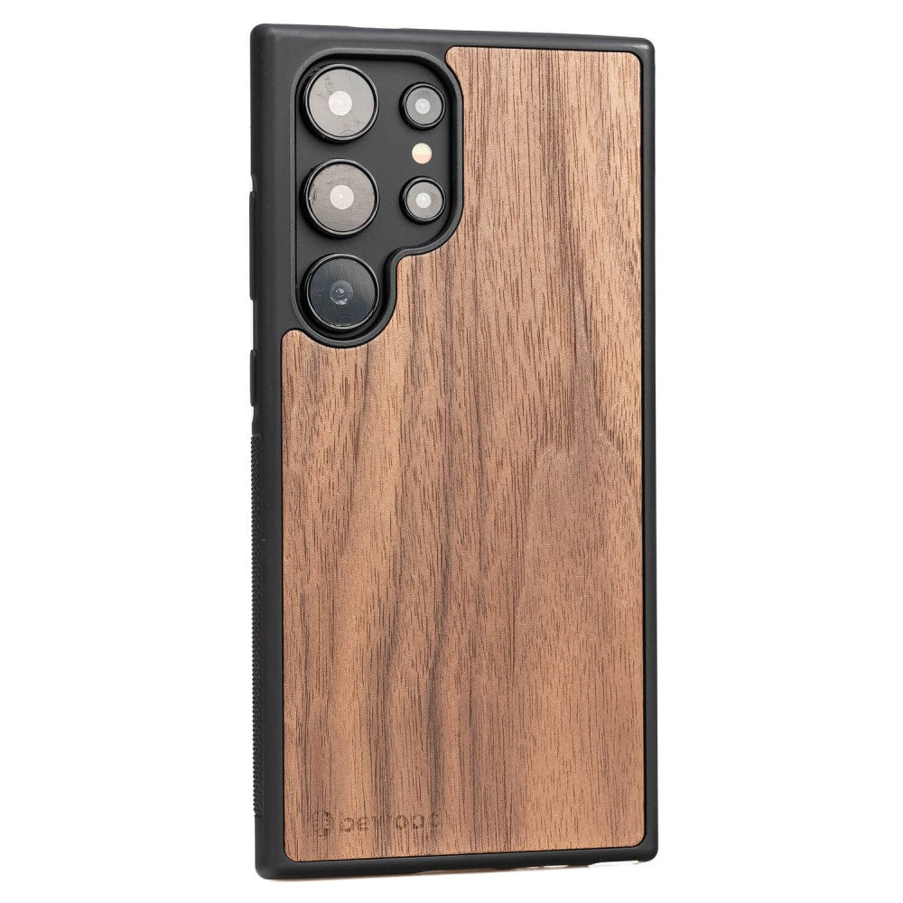 Holzhülle für Galaxy S25 Ultra, Bewood Amerikanischer Nussbaum