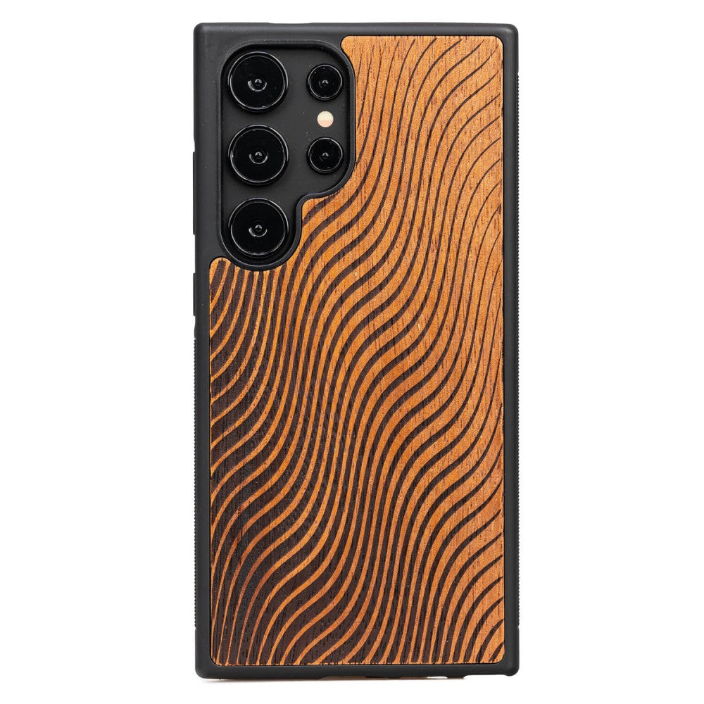 Holzhülle für Galaxy S25 Ultra, Bewood Merbauwellen