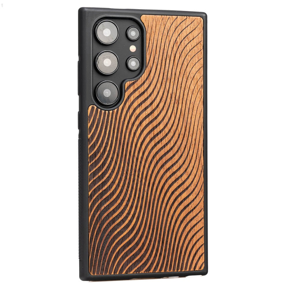 Holzhülle für Galaxy S25 Ultra, Bewood Merbauwellen