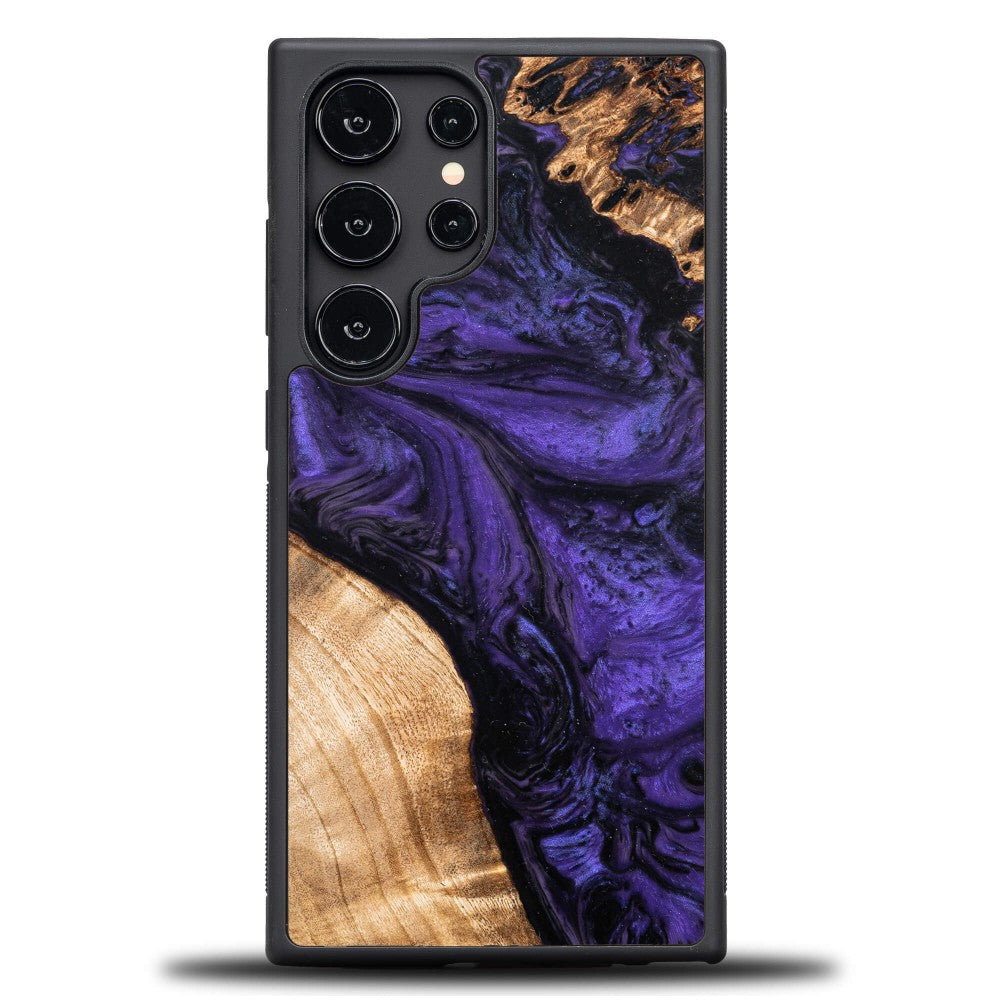 Holzhülle für Galaxy S25 Ultra, Bewood Unique Violet