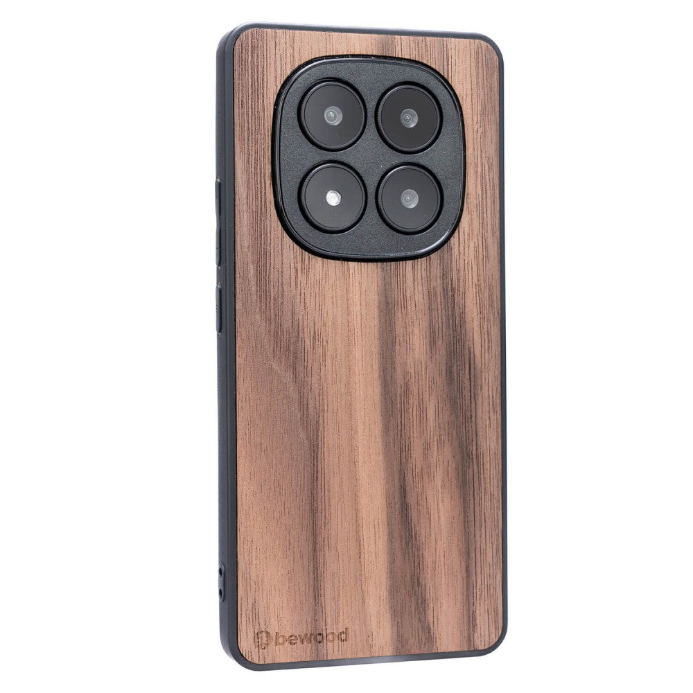 Holzhülle für Xiaomi Redmi Note 14 Pro Plus 5G, Bewood Amerikanischer Nussbaum