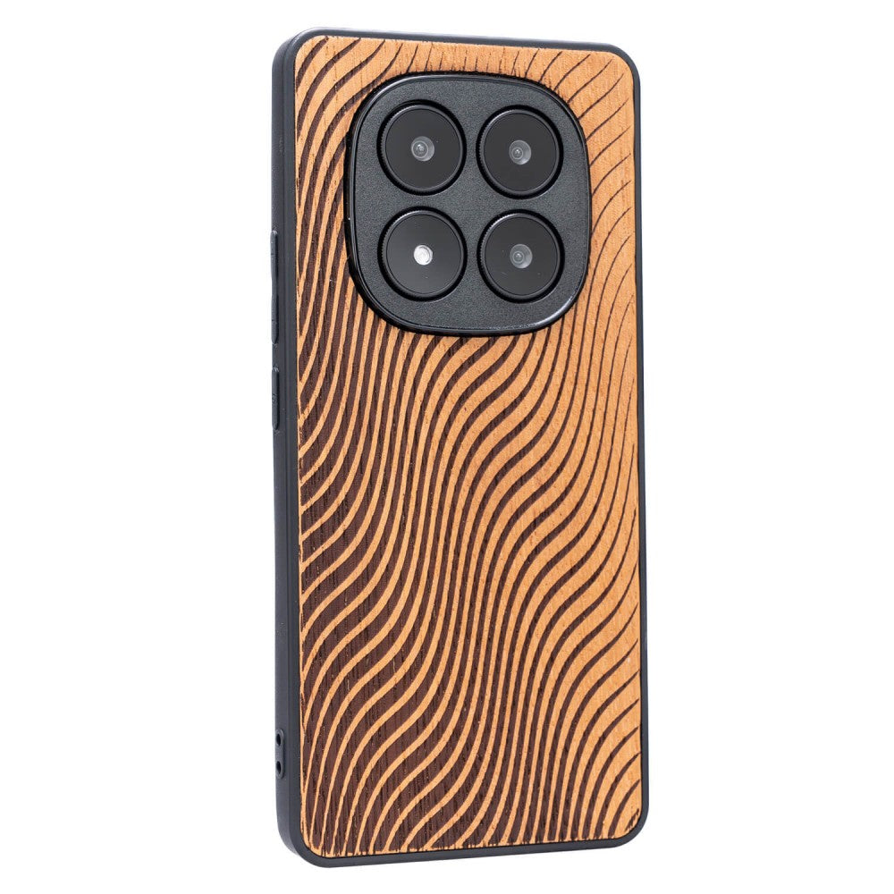 Holzhülle für Xiaomi Redmi Note 14 Pro Plus 5G, Bewood Merbauwellen
