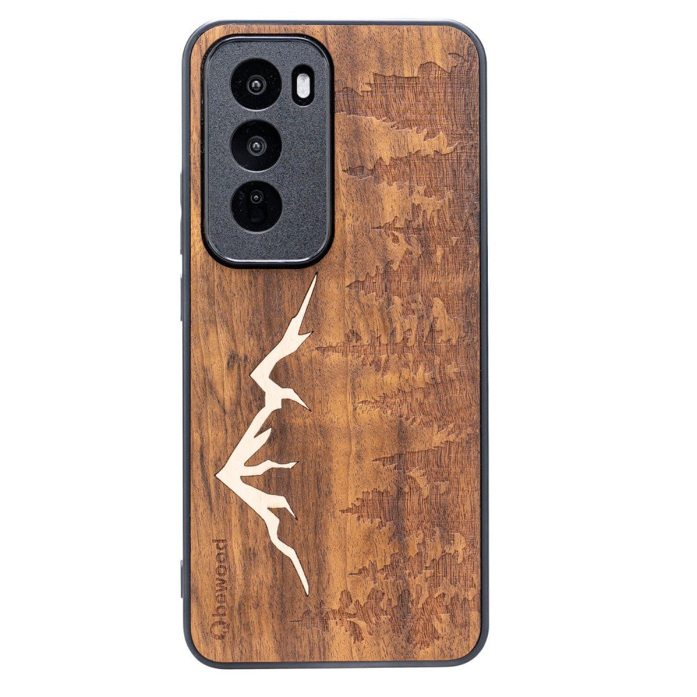 Holzhülle für Oppo Reno 12, Bewood Imbuia-Gebirge