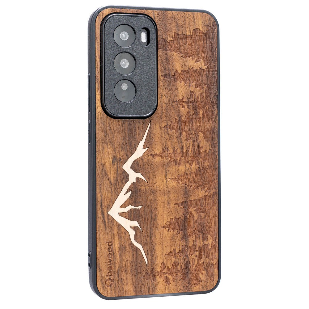 Holzhülle für Oppo Reno 12, Bewood Imbuia-Gebirge