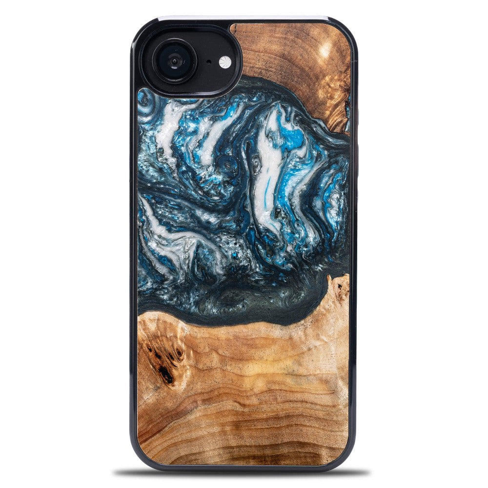 Holzhülle für iPhone 17e / 16e, Bewood Unique Planets Erde