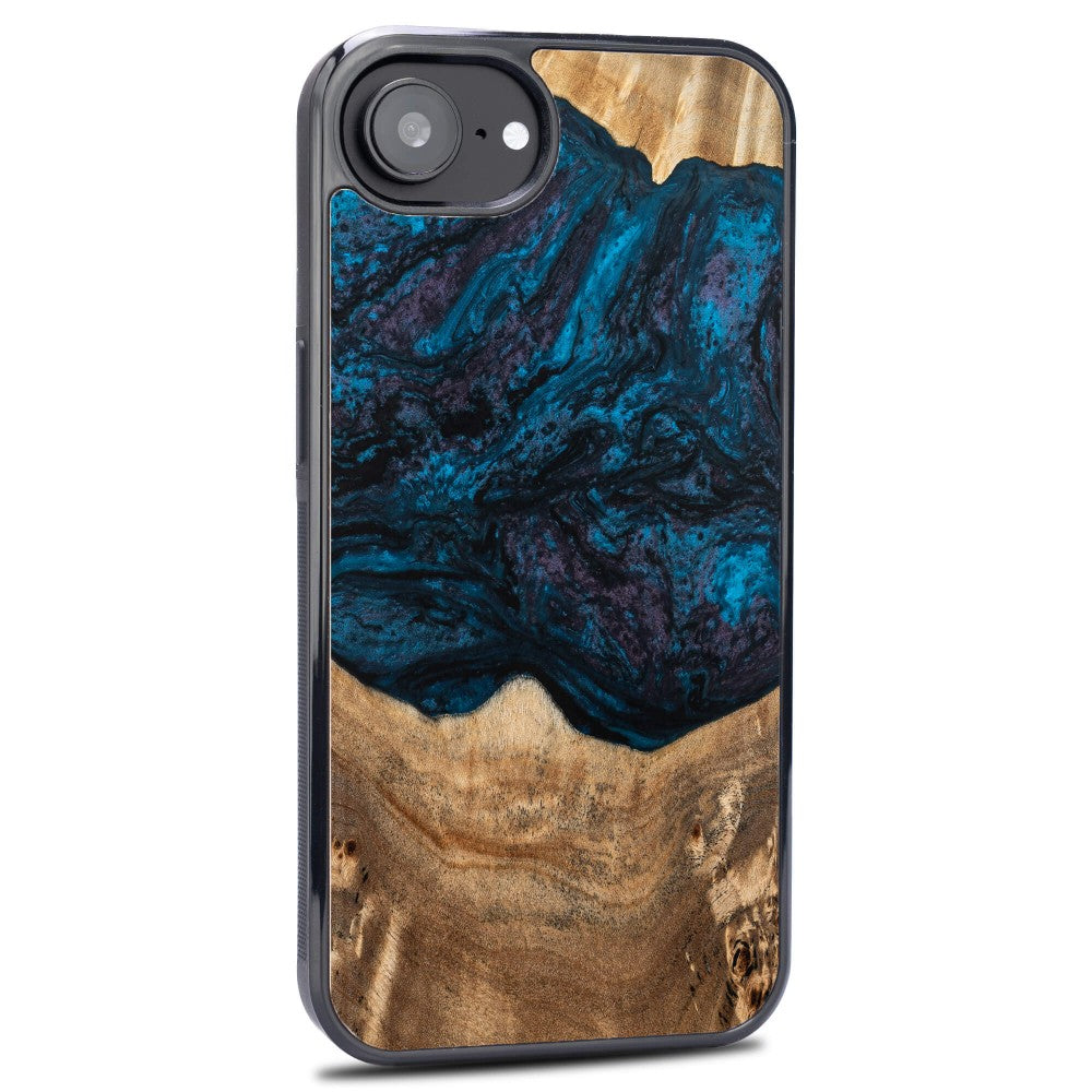 Holzhülle für iPhone 17e / 16e, Bewood Unique Planets Neptun