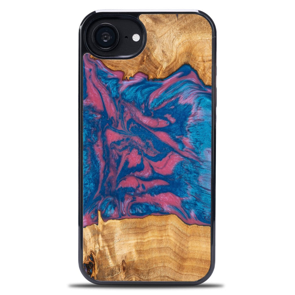 Holzhülle für iPhone 17e / 16e, Bewood Unique Neons Vegas