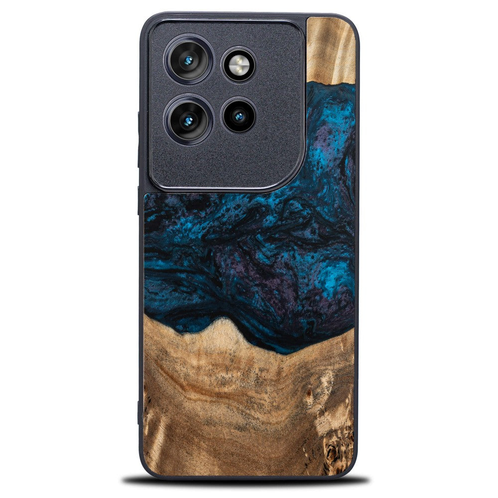 Holzhülle für Motorola Edge 50 Neo, Bewood Unique Planets Neptun