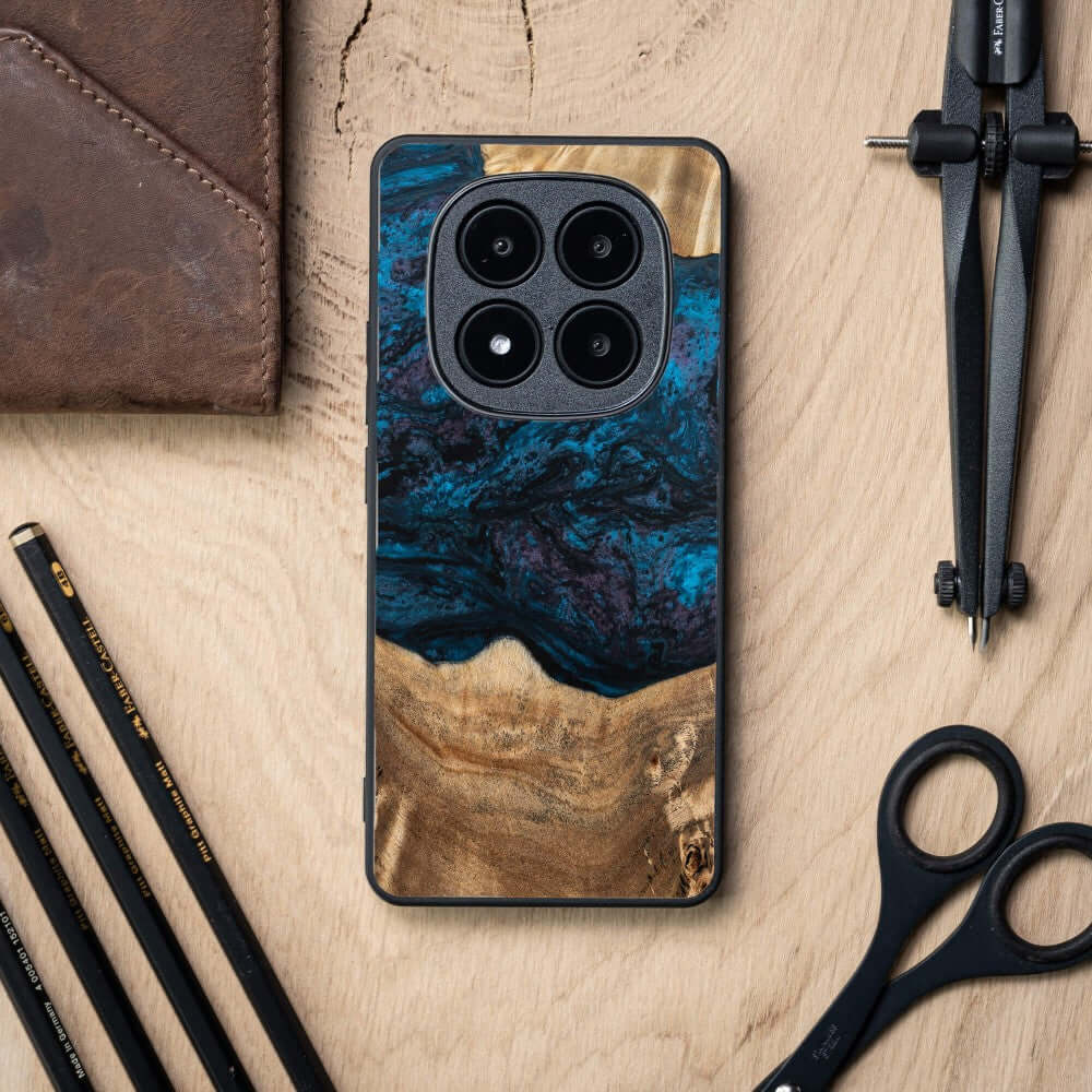 Holzhülle für Xiaomi Redmi Note 14 Pro 5G / Xiaomi Poco X7, Bewood Unique Planets Neptun
