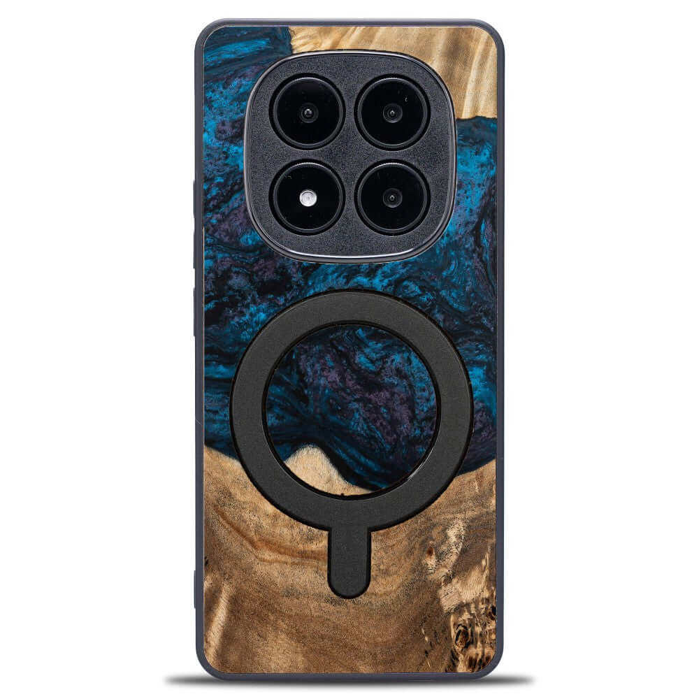 Holzhülle für Xiaomi Redmi Note 14 Pro 5G / Xiaomi Poco X7, Bewood Unique Planets Neptun für MagSafe