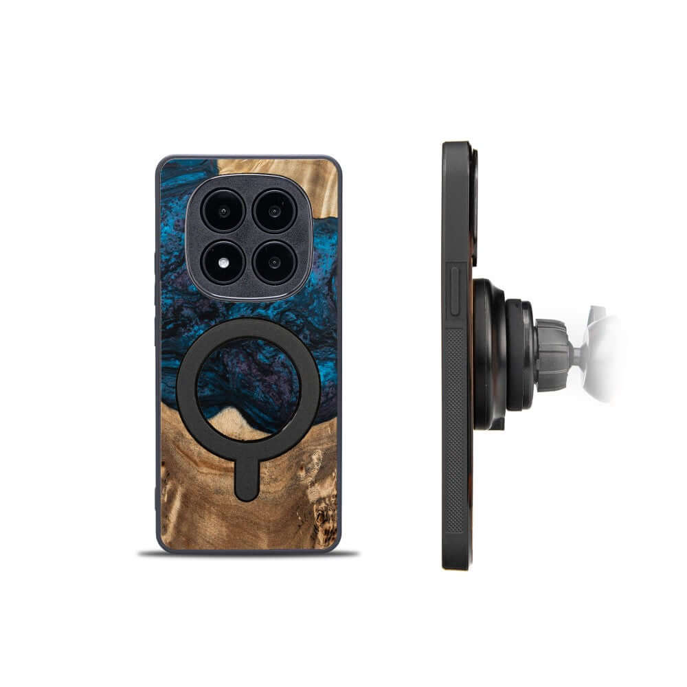 Holzhülle für Xiaomi Redmi Note 14 Pro 5G / Xiaomi Poco X7, Bewood Unique Planets Neptun für MagSafe