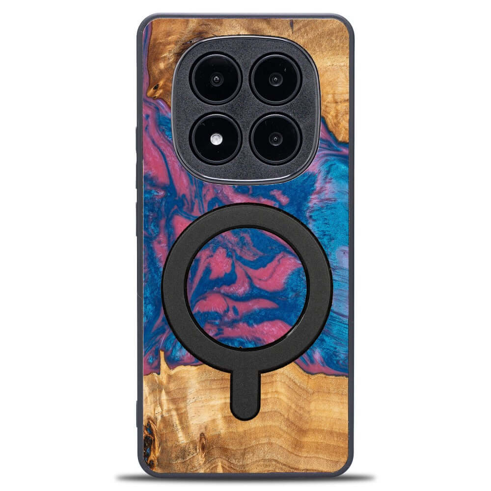 Holzhülle für Xiaomi Redmi Note 14 Pro 5G / Xiaomi Poco X7, Bewood Unique Neons Vegas für MagSafe