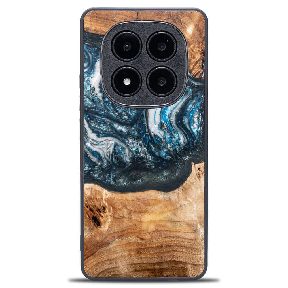Holzhülle für Xiaomi Redmi Note 14 Pro Plus 5G, Bewood Unique Planets Erde