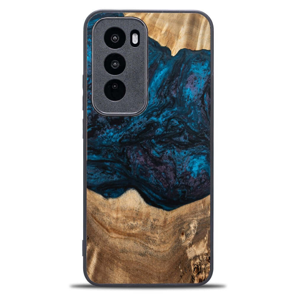 Holzhülle für Oppo Reno 12, Bewood Unique Planets Neptun
