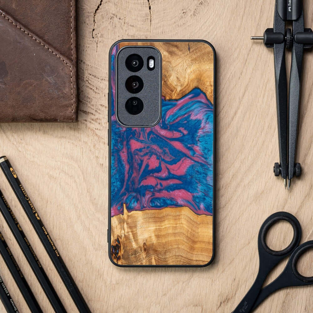 Holzhülle für Oppo Reno 12, Bewood Unique Neons Vegas