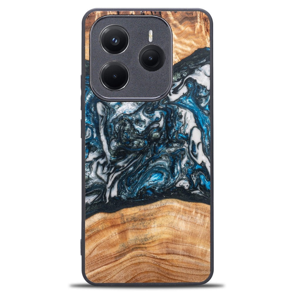 Holzhülle für Xiaomi Redmi Note 14 5G, Bewood Unique Planets Erde