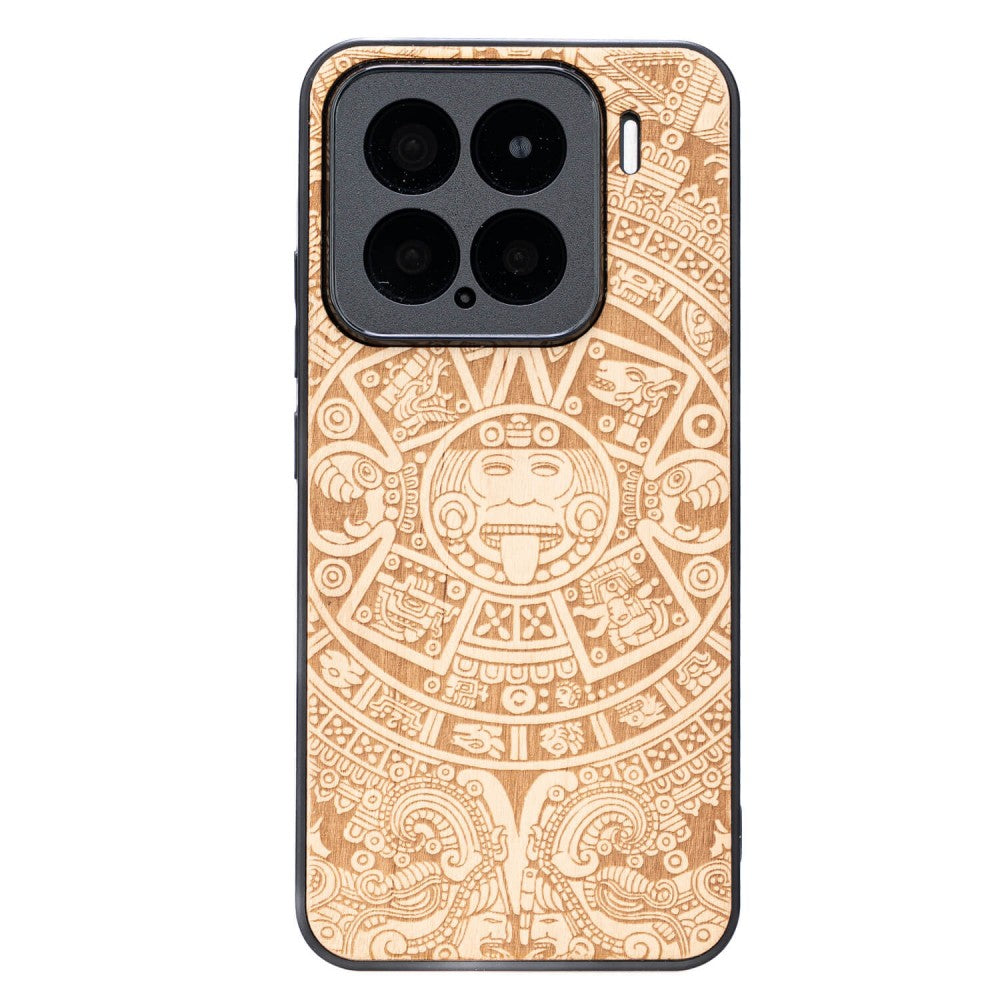 Holzhülle für Xiaomi 15, Bewood Aniegre Aztekischer Kalender