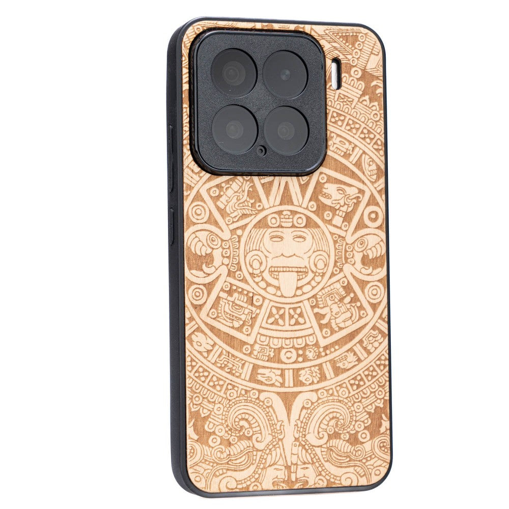 Holzhülle für Xiaomi 15, Bewood Aniegre Aztekischer Kalender