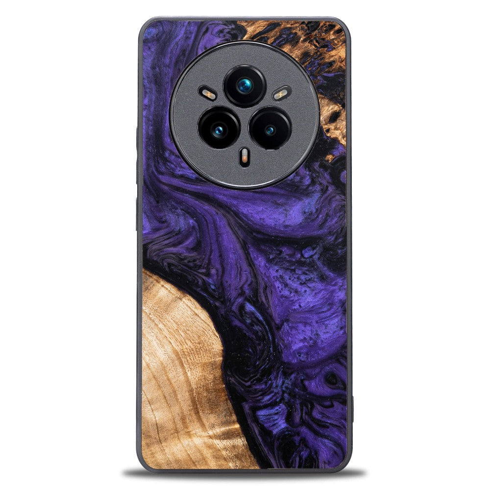 Holzhülle für Realme 14 Pro 5G, Bewood Unique Violet