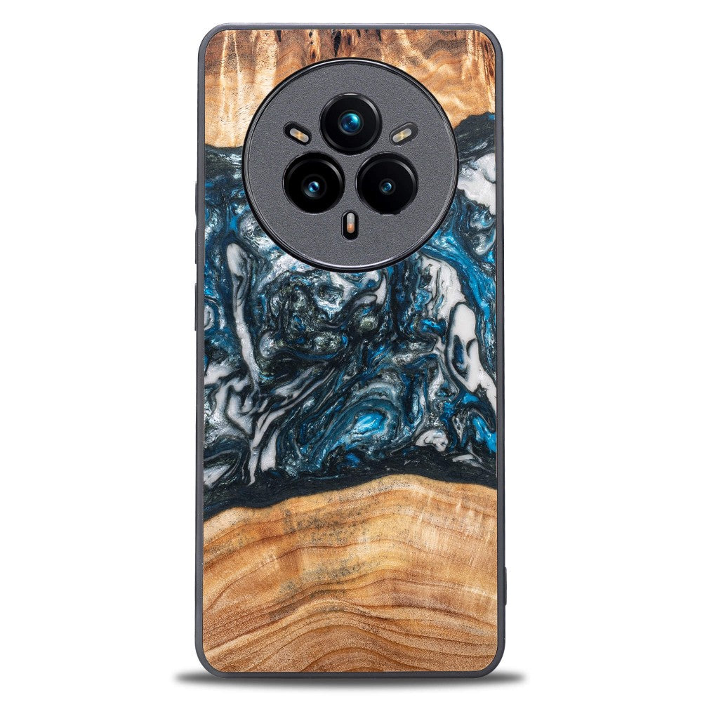 Holzhülle für Realme 14 Pro 5G, Bewood Unique Planets Erde