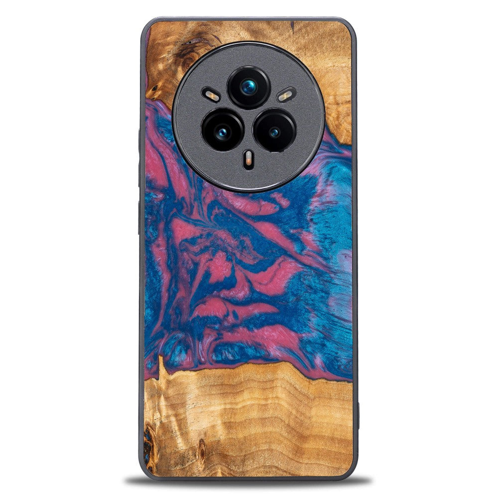 Holzhülle für Realme 14 Pro 5G, Bewood Unique Neons Vegas