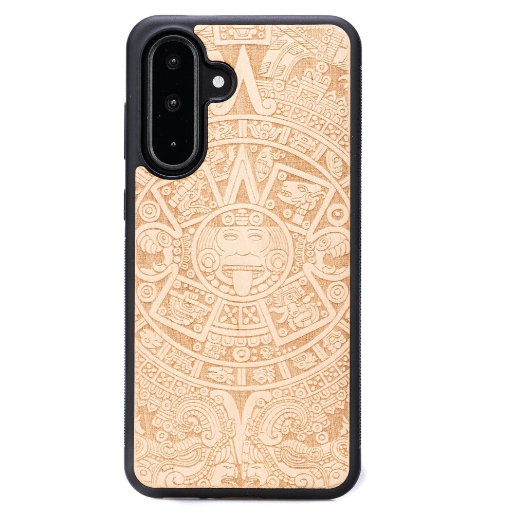 Holzhülle für Galaxy A26 5G, Bewood Aniegre Aztekischer Kalender