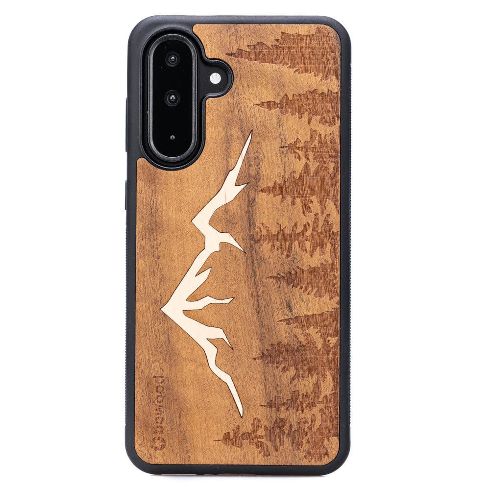 Holzhülle für Galaxy A26 5G, Bewood Imbuia-Gebirge
