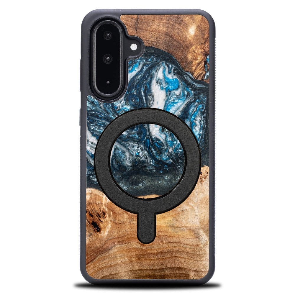 Holzhülle für Galaxy A56 5G, Bewood Unique Planets Erde für MagSafe