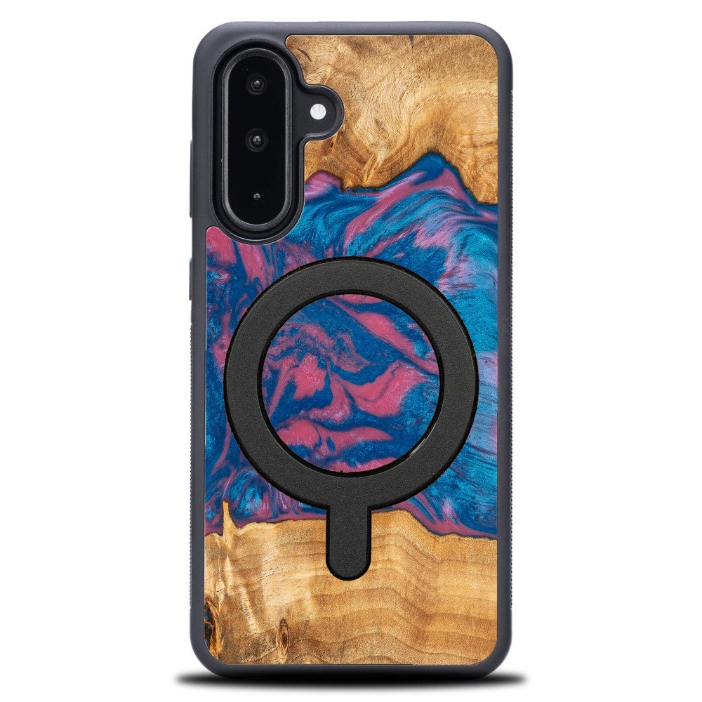 Holzhülle für Galaxy A56 5G, Bewood Unique Neons Vegas für MagSafe