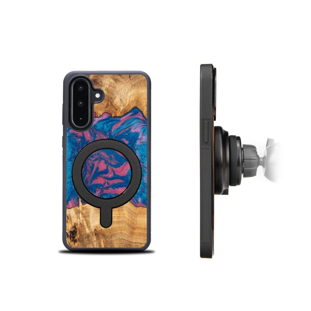 Holzhülle für Galaxy A56 5G, Bewood Unique Neons Vegas für MagSafe