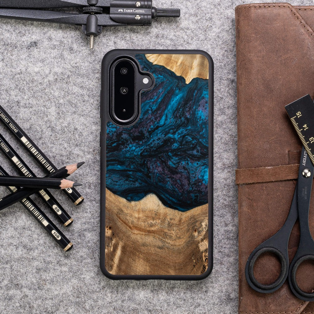 Holzhülle für Galaxy A56 5G, Bewood Unique Planets Neptun