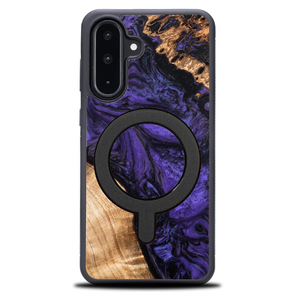 Holzhülle für Galaxy A26 5G, Bewood Unique Violet für MagSafe