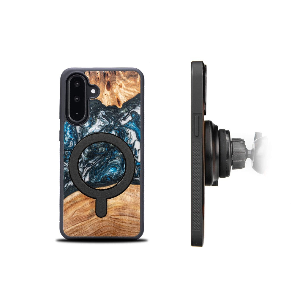 Holzhülle für Galaxy A26 5G, Bewood Unique Planets Erde für MagSafe