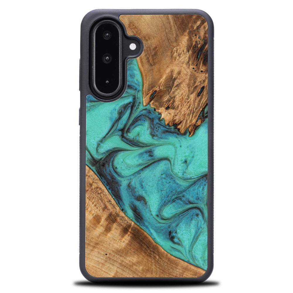 Holzhülle für Galaxy A26 5G, Bewood Unique Turquoise