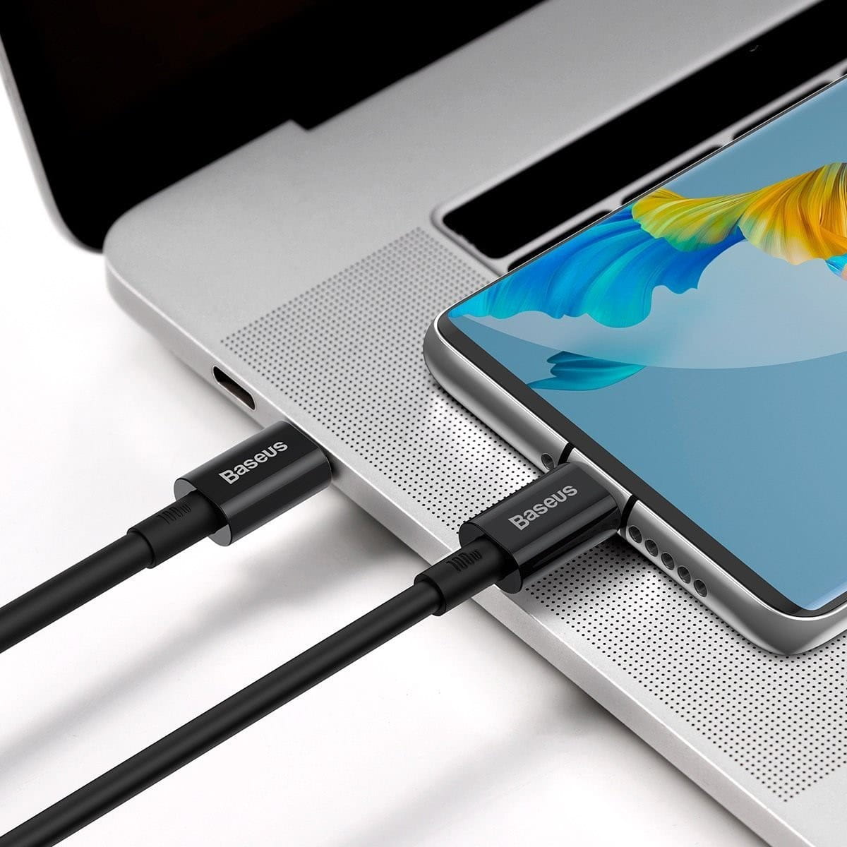 Kabel Baseus Superior 100W 5A USB-C für USB-C 2m, Schwarz