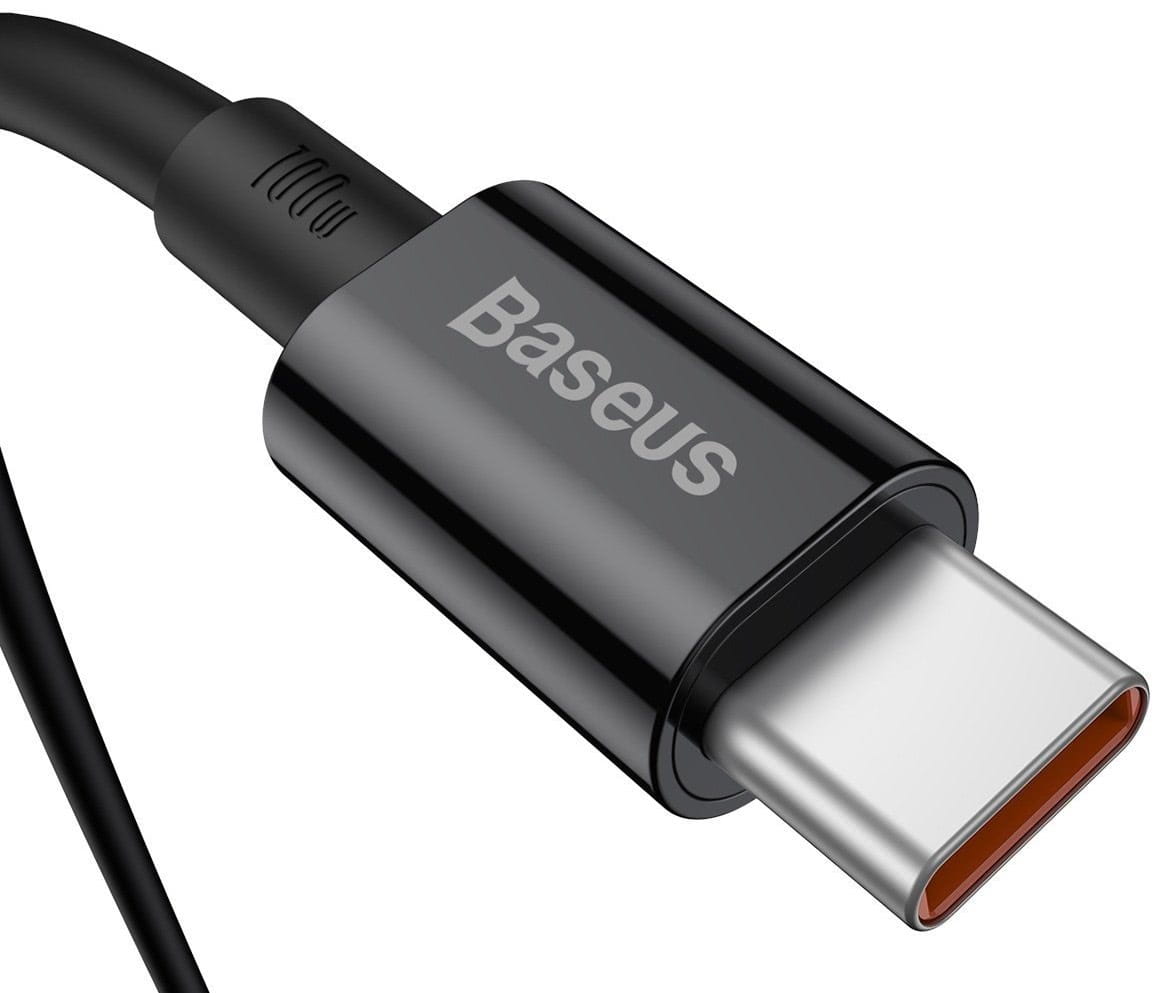 Kabel Baseus Superior 100W 5A USB-C für USB-C 1m, Schwarz