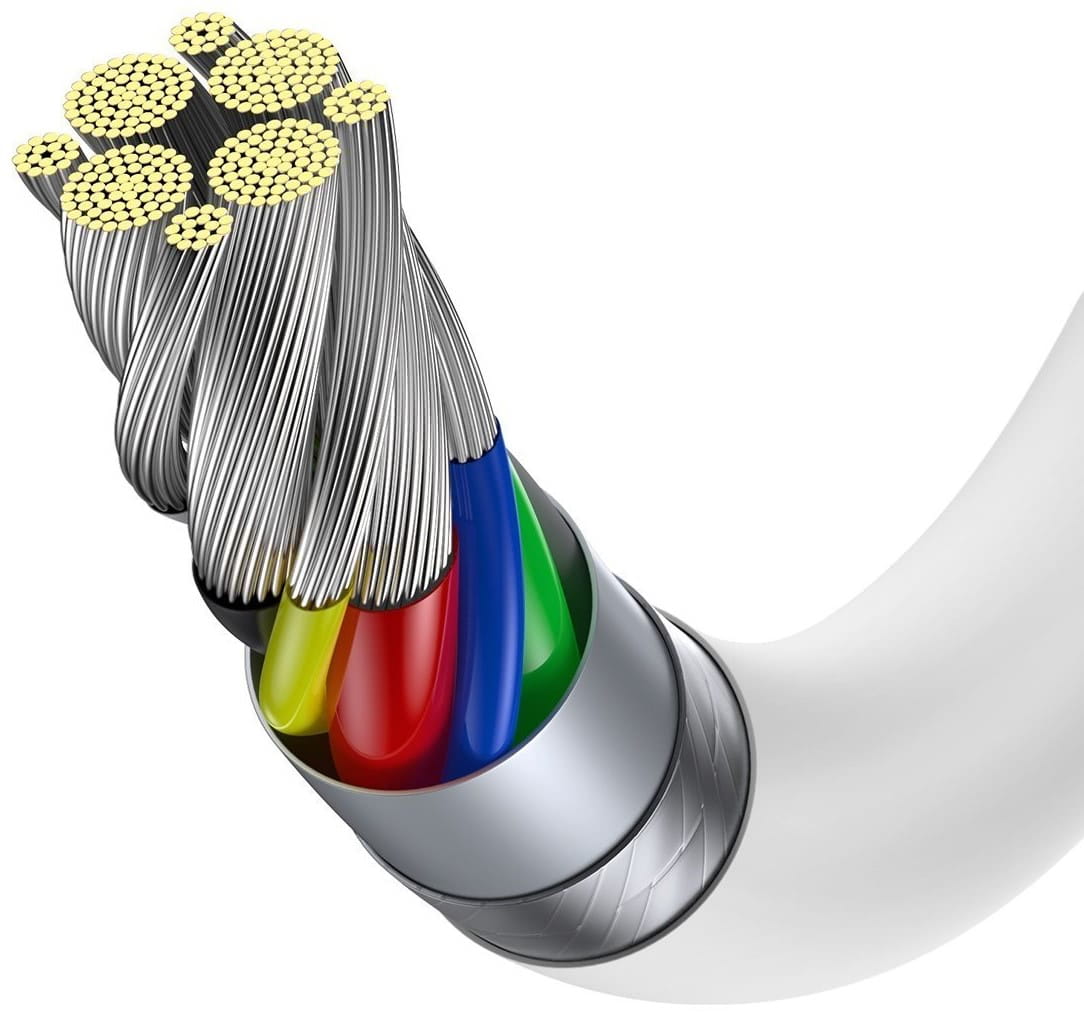 Kabel Baseus Superior 100W 5A USB-C für USB-C 1m, Weiß