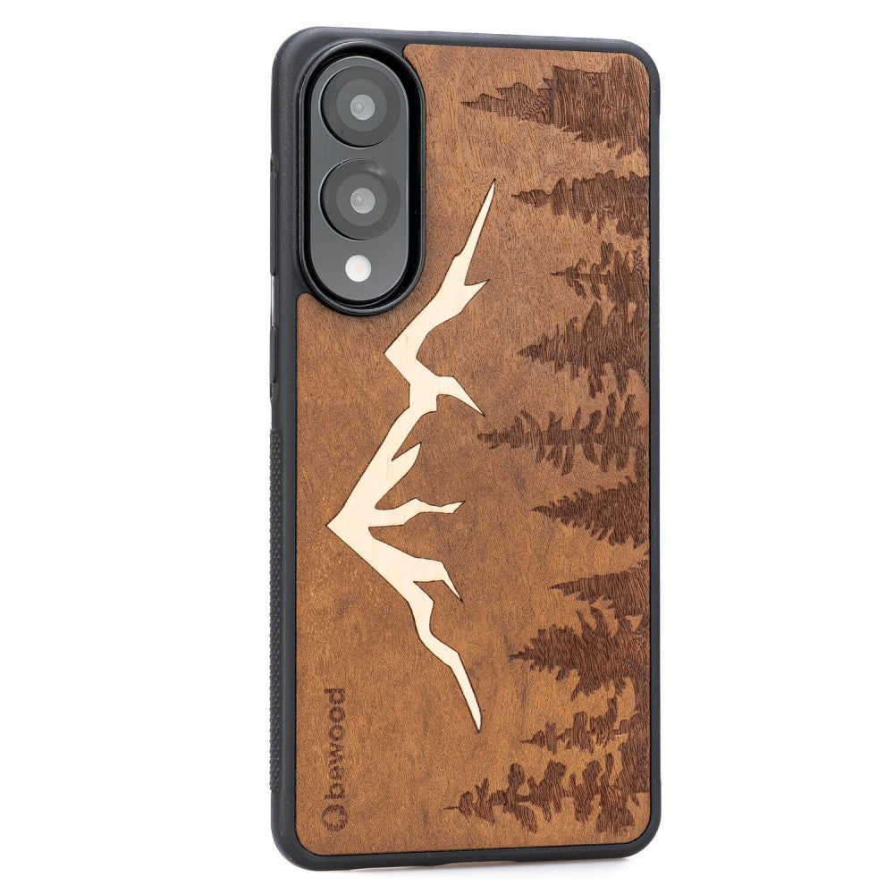 Holzhülle für Galaxy S25 Edge, Bewood Imbuia-Gebirge