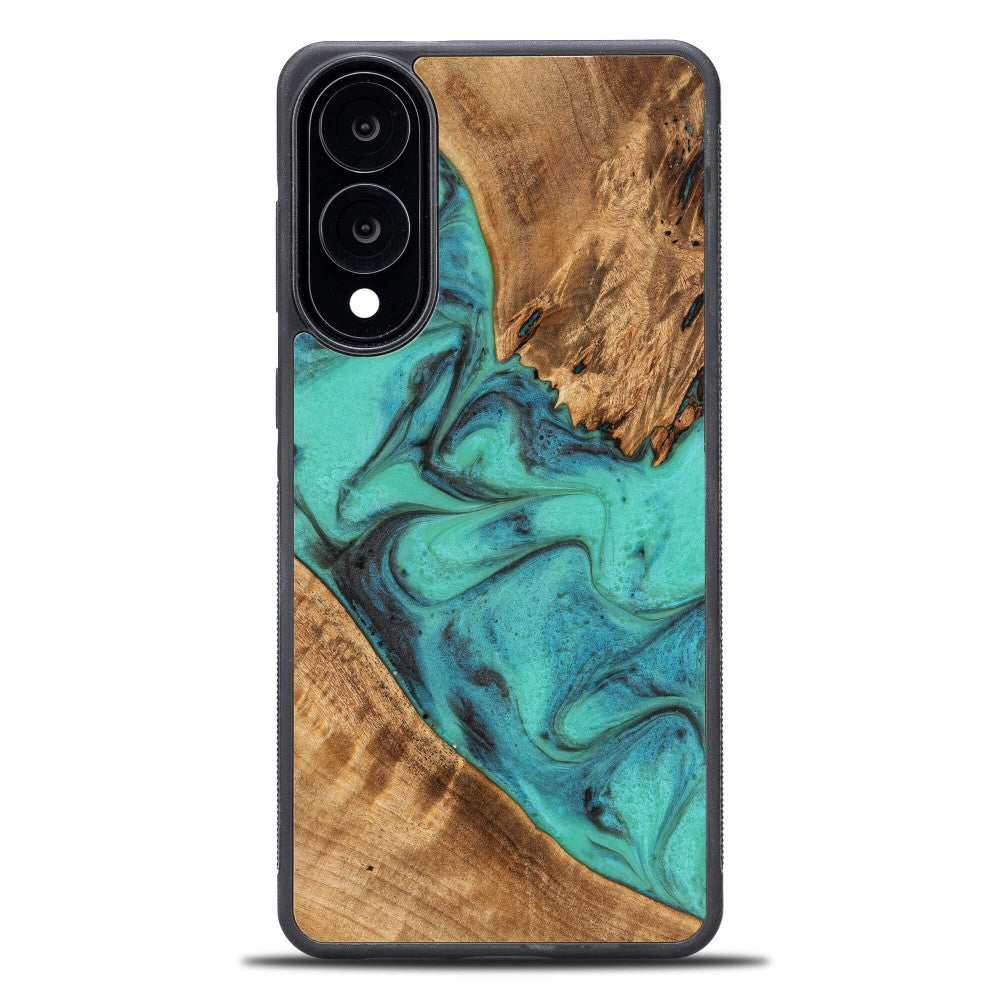 Holzhülle für Galaxy S25 Edge, Bewood Unique Turquoise