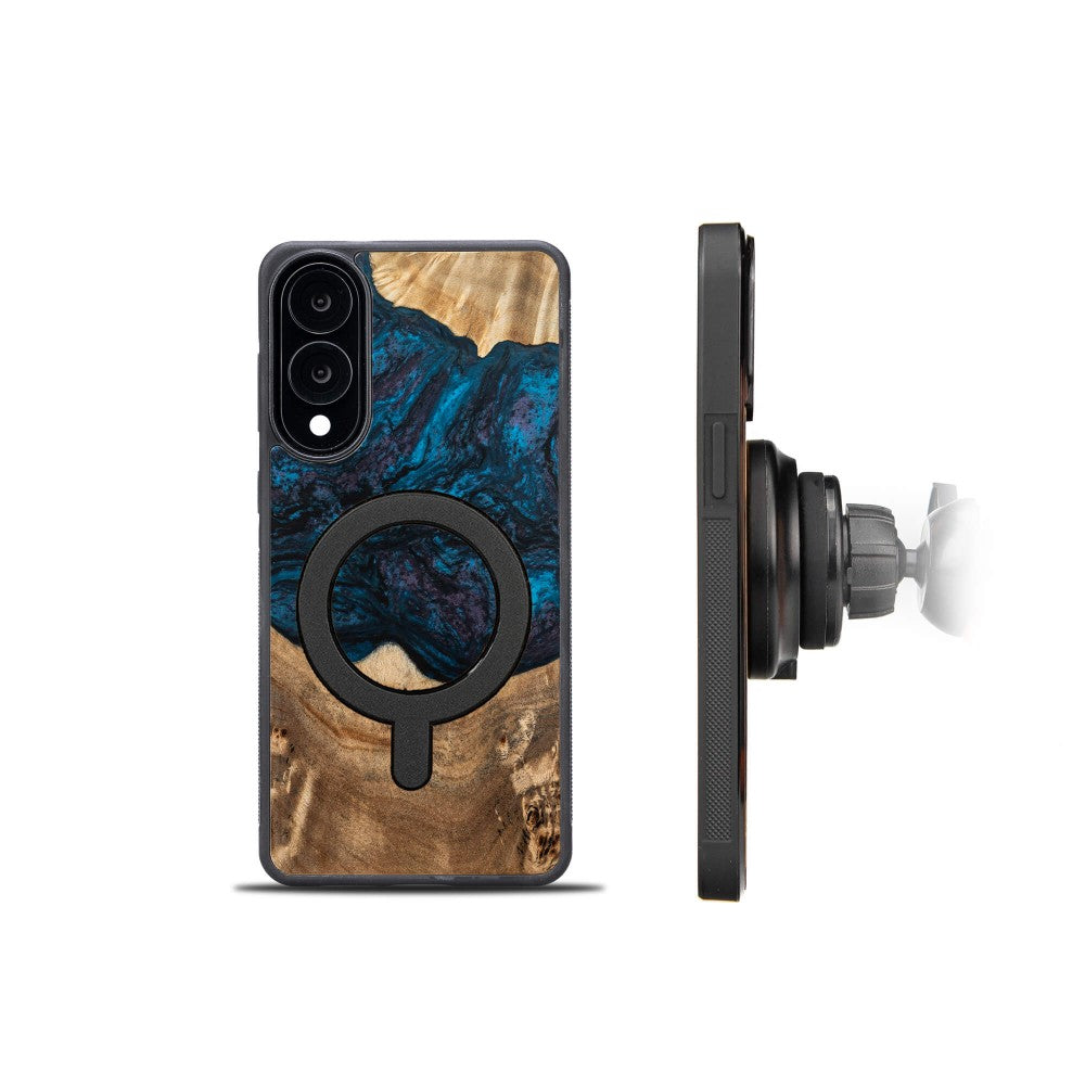 Holzhülle für Galaxy S25 Edge, Bewood Unique Planets Neptun für MagSafe