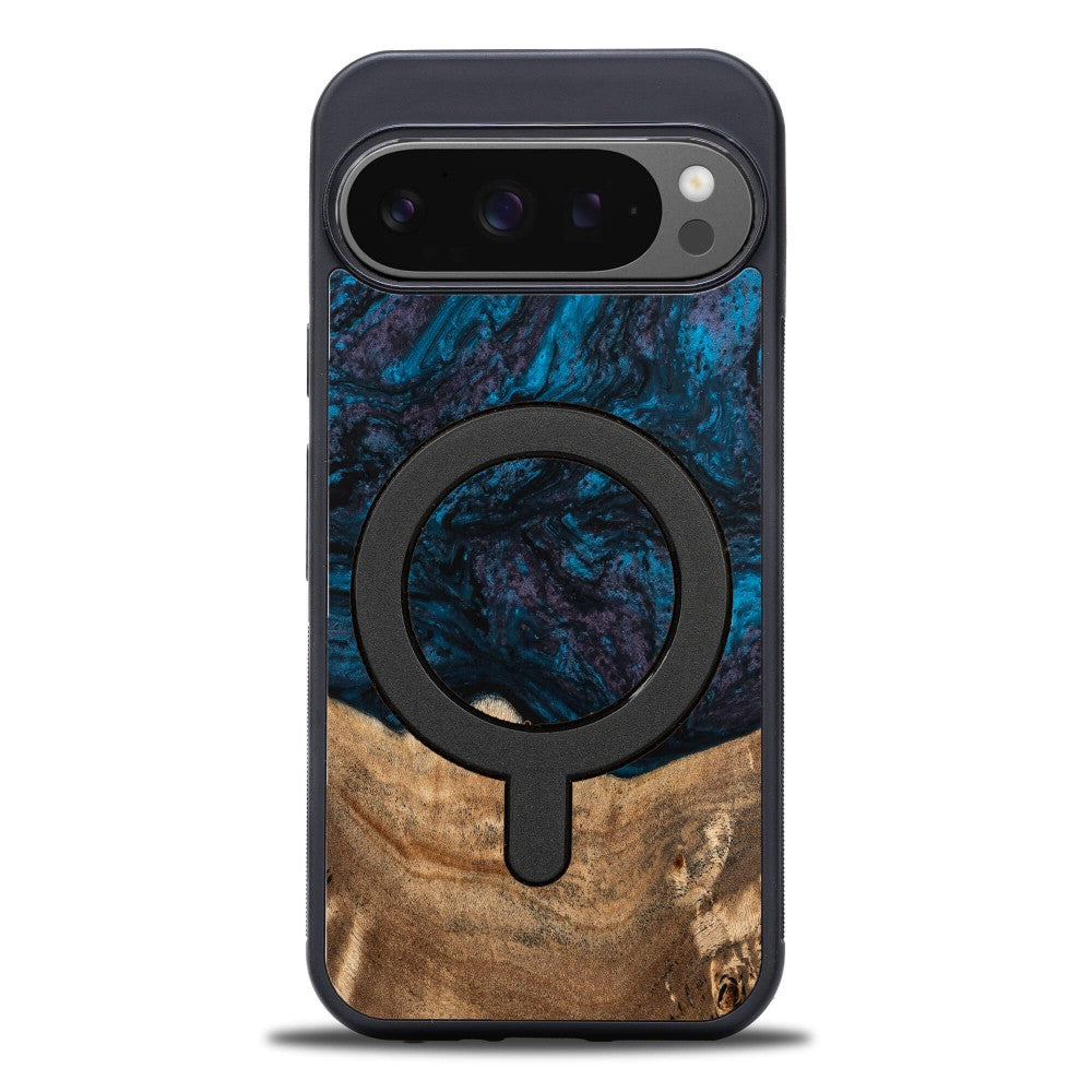 Holzhülle für Google Pixel 10 / Google Pixel 10 Pro, Bewood Unique Planets Neptun für MagSafe