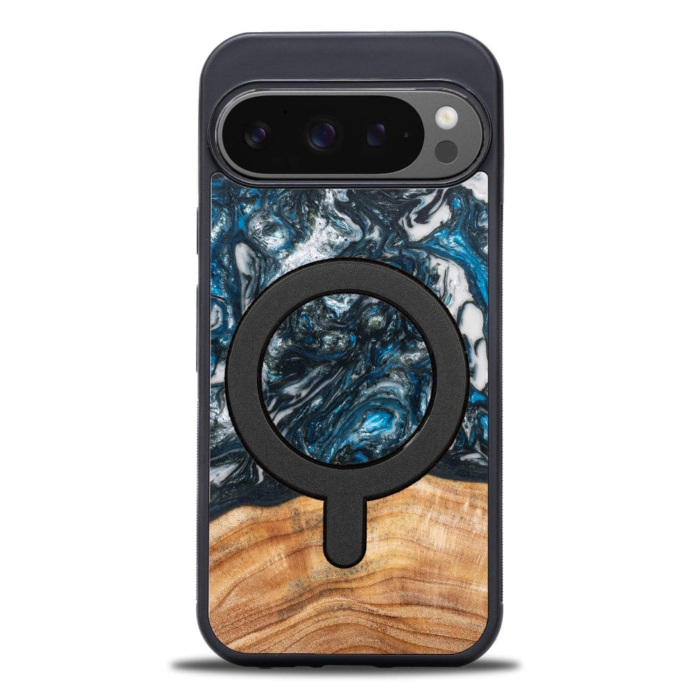 Holzhülle für Google Pixel 10 Pro XL, Bewood Unique Planets Erde für MagSafe