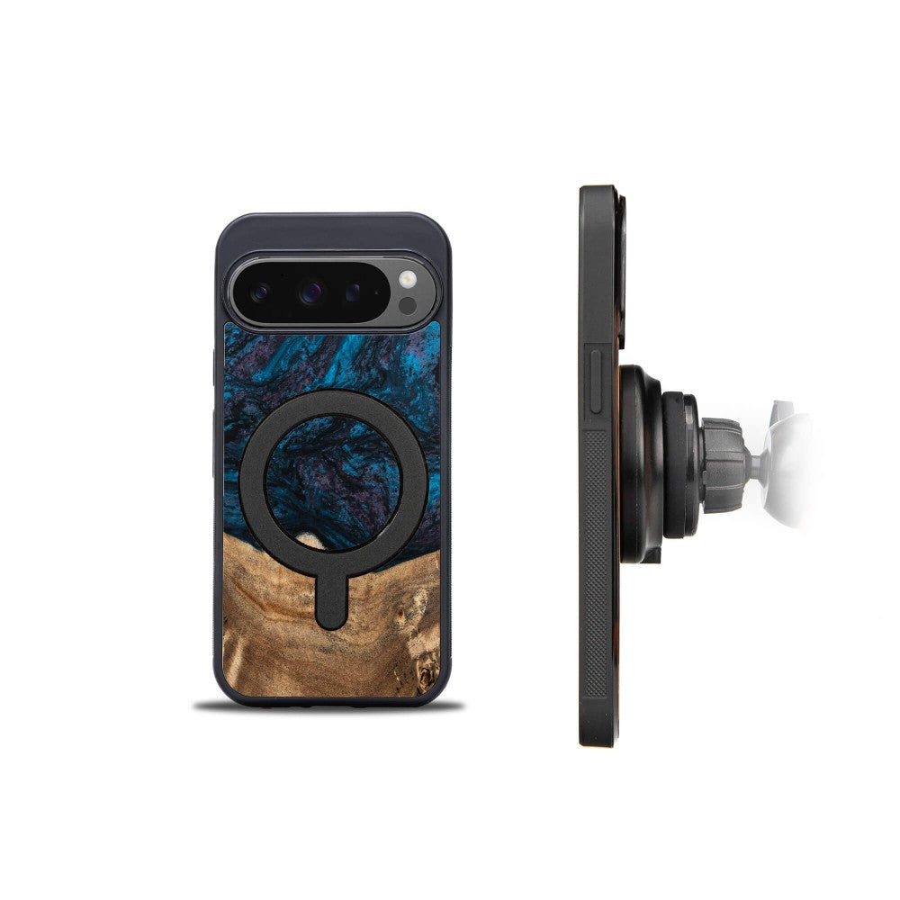 Holzhülle für Google Pixel 10 Pro XL, Bewood Unique Planets Neptun für MagSafe
