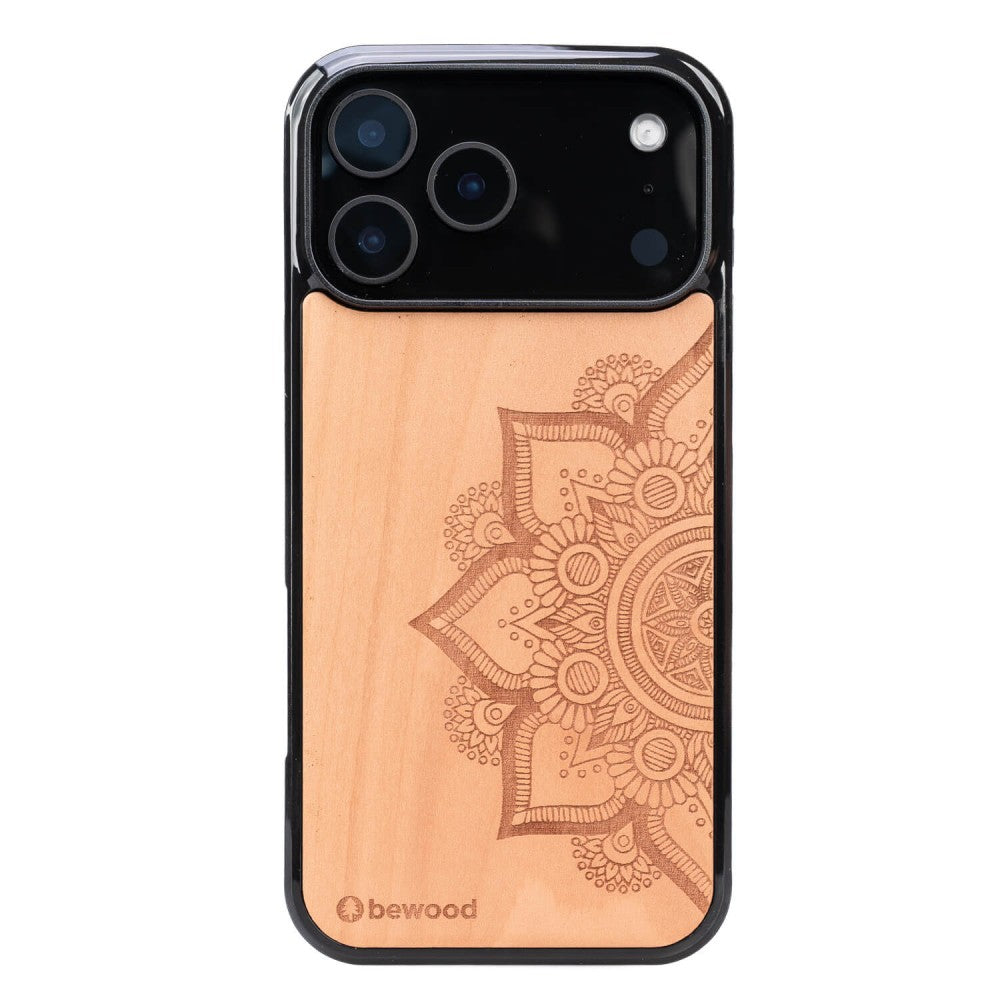 Holzhülle für iPhone 17 Pro Max, Bewood Apfelbaum Mandala