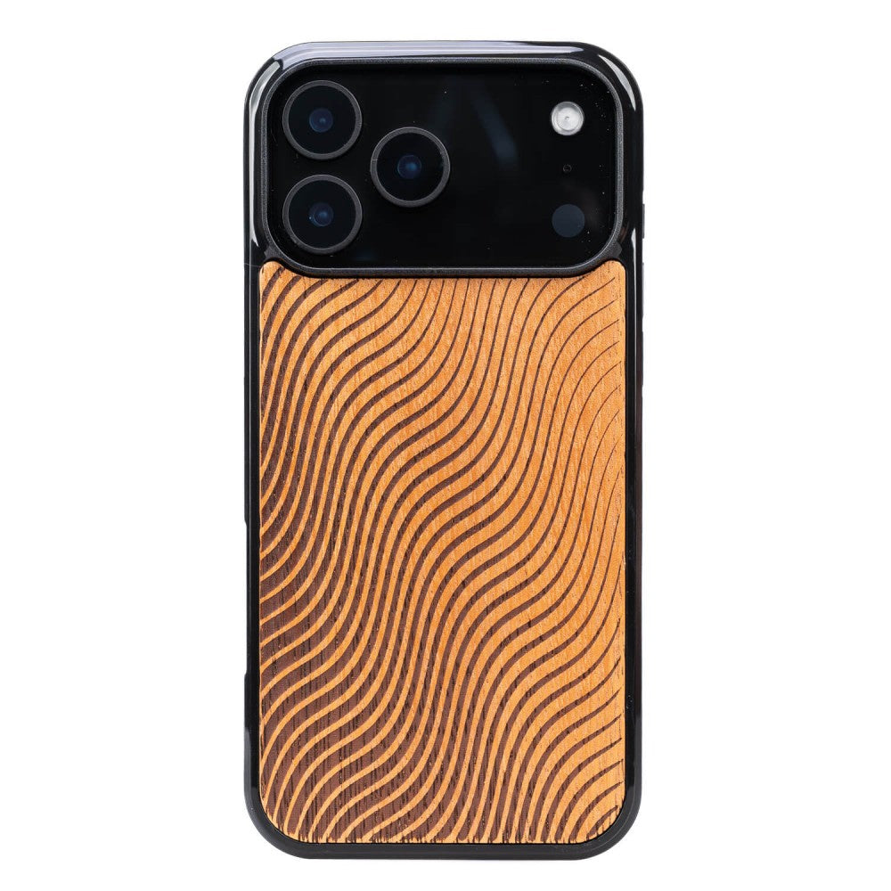 Holzhülle für iPhone 17 Pro Max, Bewood Merbauwellen